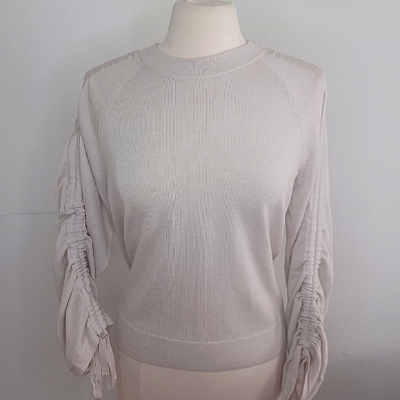 NWOT AllSaints "Eros Jumper - cream/pink" - Picture 2 of 10